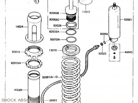 SHOCK ABSORBER - KX500-A2 1984 UNITED KINGDOM AL