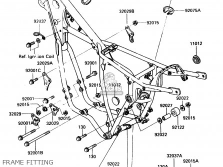 FRAME FITTING - KX500-A2 1984 UNITED KINGDOM AL