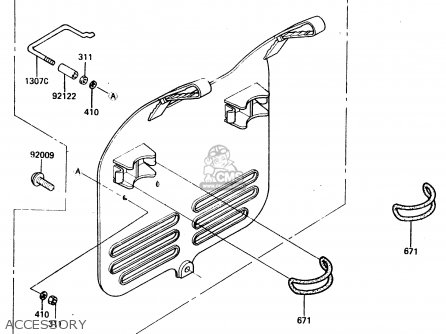 ACCESSORY - KX500-A2 1984 UNITED KINGDOM AL