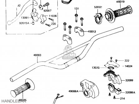HANDLEBAR - KX500-A2 1984 UNITED KINGDOM AL
