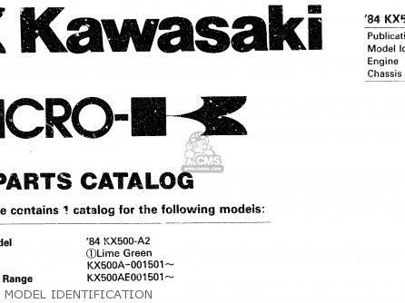 MODEL IDENTIFICATION - KX500-A2 1984 UNITED KINGDOM AL