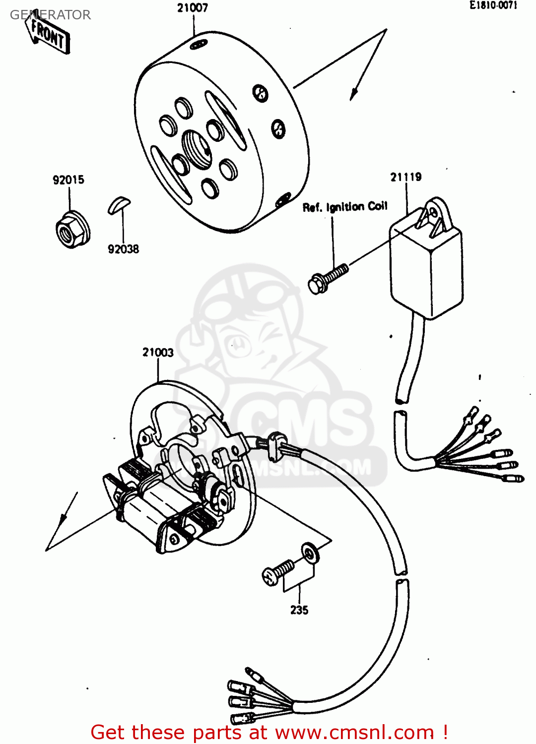 GENERATOR KX500-B1 1985 EUROPE UK AL