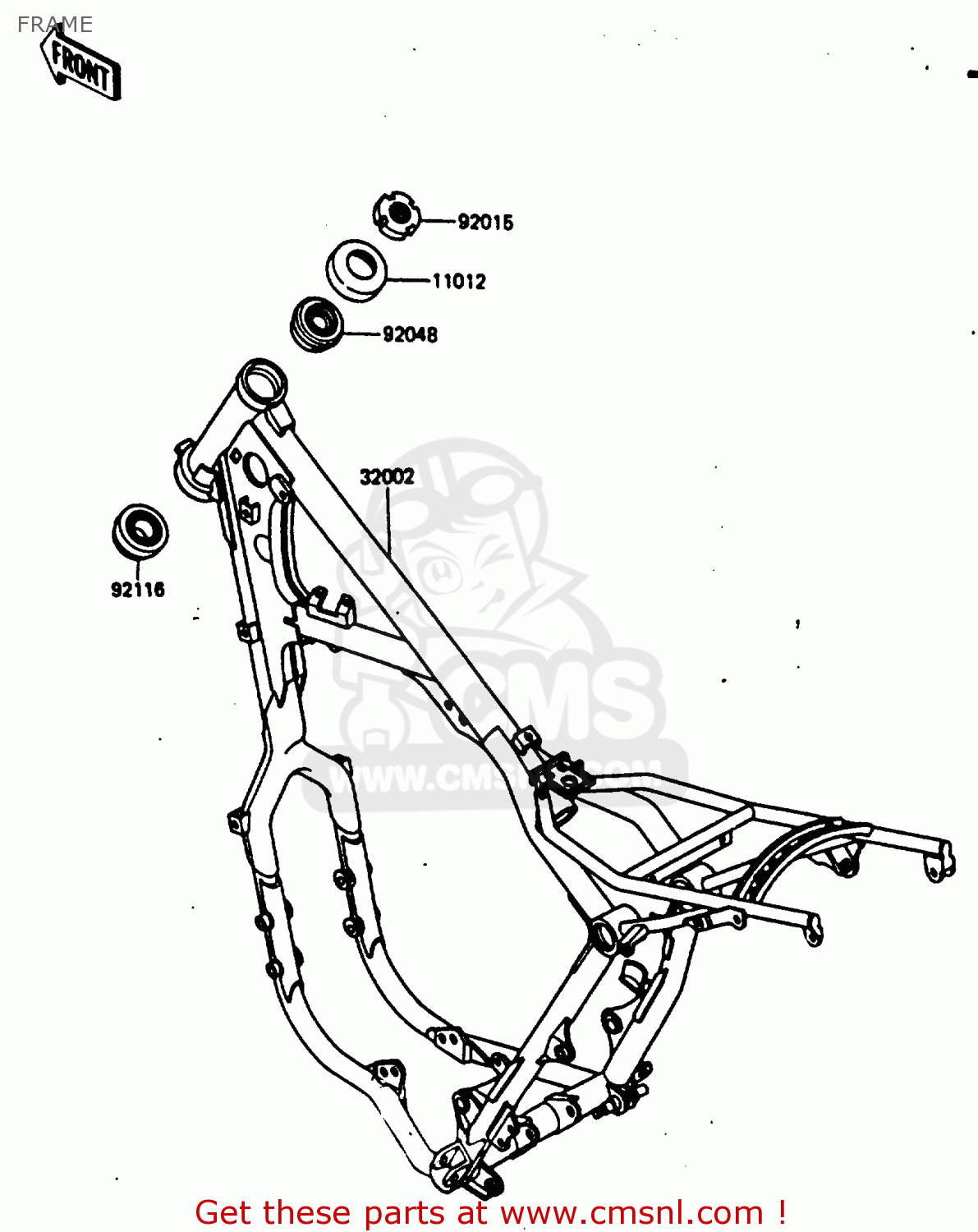 FRAME KX500-B1 1985 EUROPE UK AL