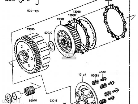 CLUTCH - KX500-B1 1985 EUROPE UK AL