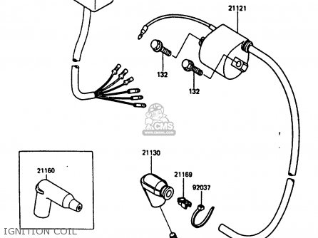 IGNITION COIL - KX500-B1 1985 EUROPE UK AL