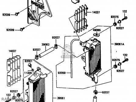 RADIATOR - KX500-B1 1985 EUROPE UK AL