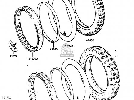 TIRE - KX500-B1 1985 EUROPE UK AL