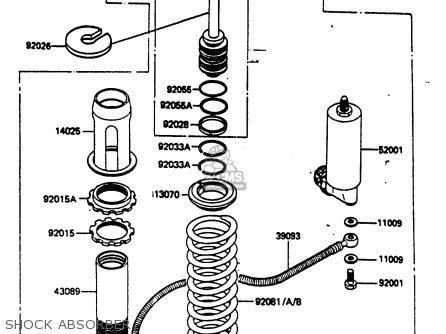 SHOCK ABSORBER - KX500-B1 1985 EUROPE UK AL