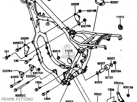 FRAME FITTING - KX500-B1 1985 EUROPE UK AL