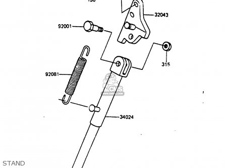 STAND - KX500-B1 1985 EUROPE UK AL