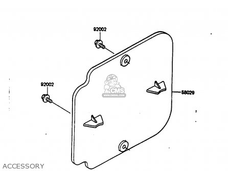 ACCESSORY - KX500-B1 1985 EUROPE UK AL