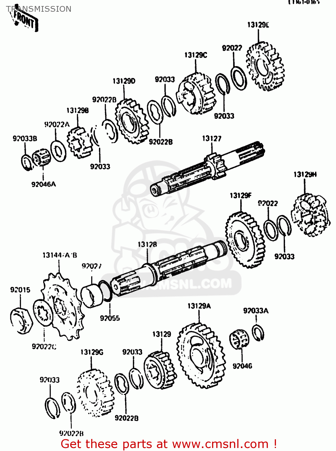 TRANSMISSION KX500-B2 1986 EUROPE UK AL
