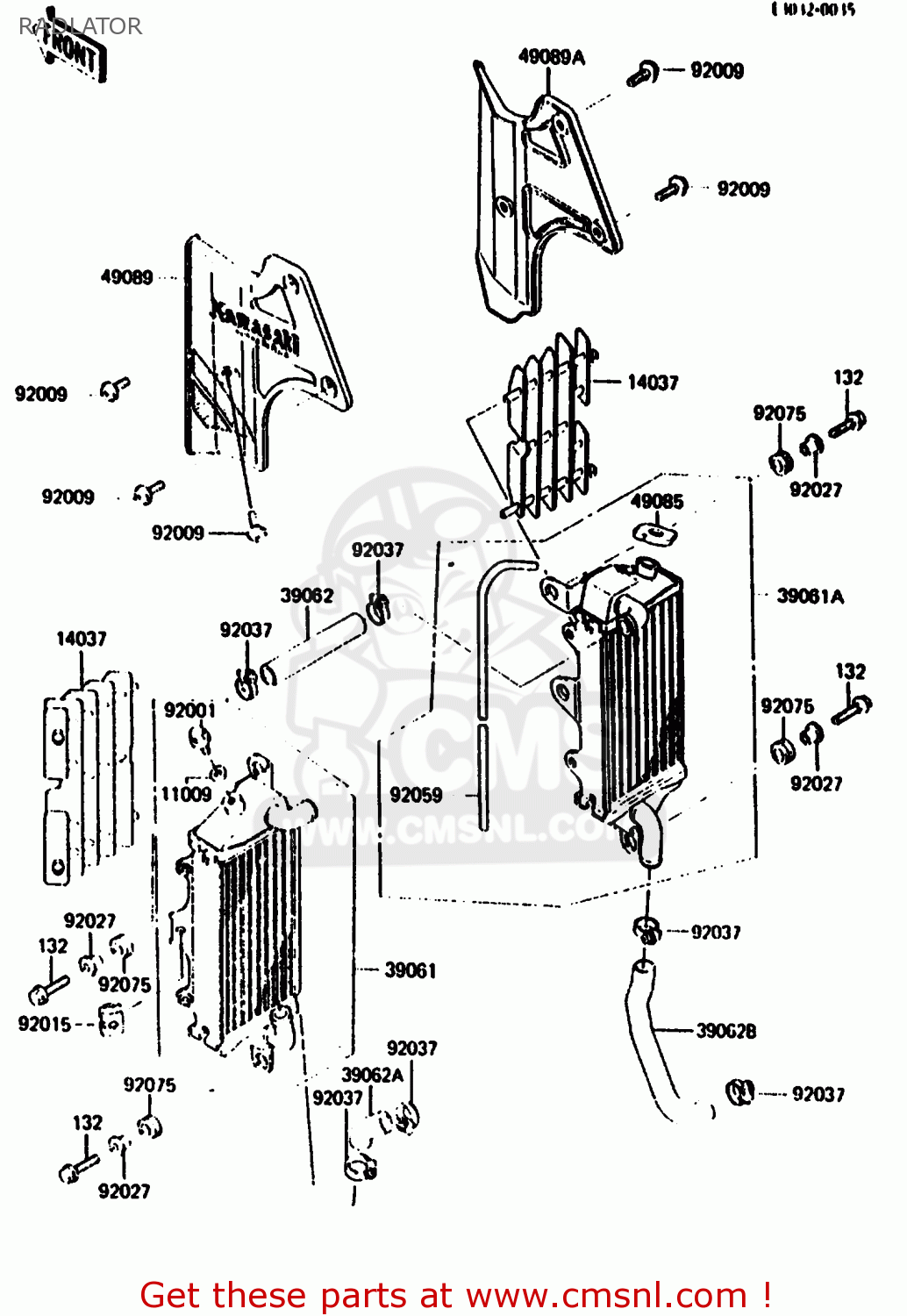 RADLATOR KX500-B2 1986 EUROPE UK AL