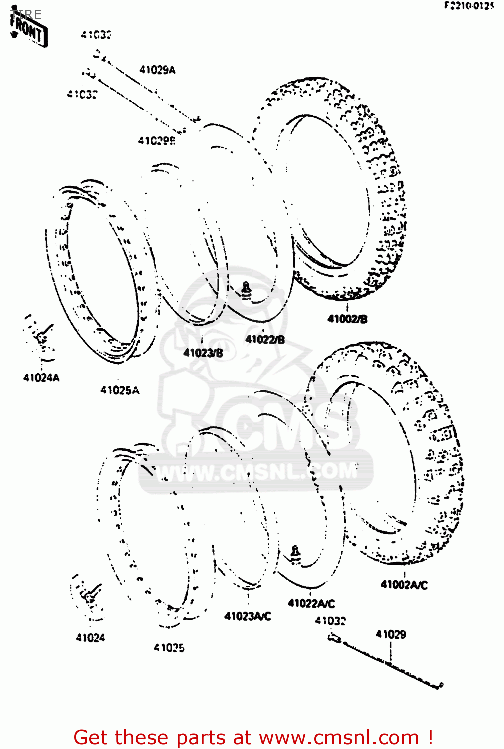 TIRE KX500-B2 1986 EUROPE UK AL