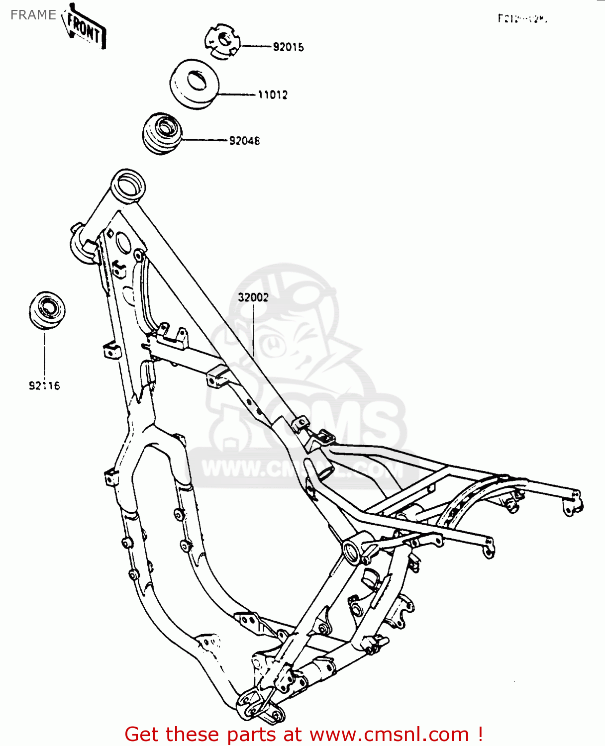 FRAME KX500-B2 1986 EUROPE UK AL