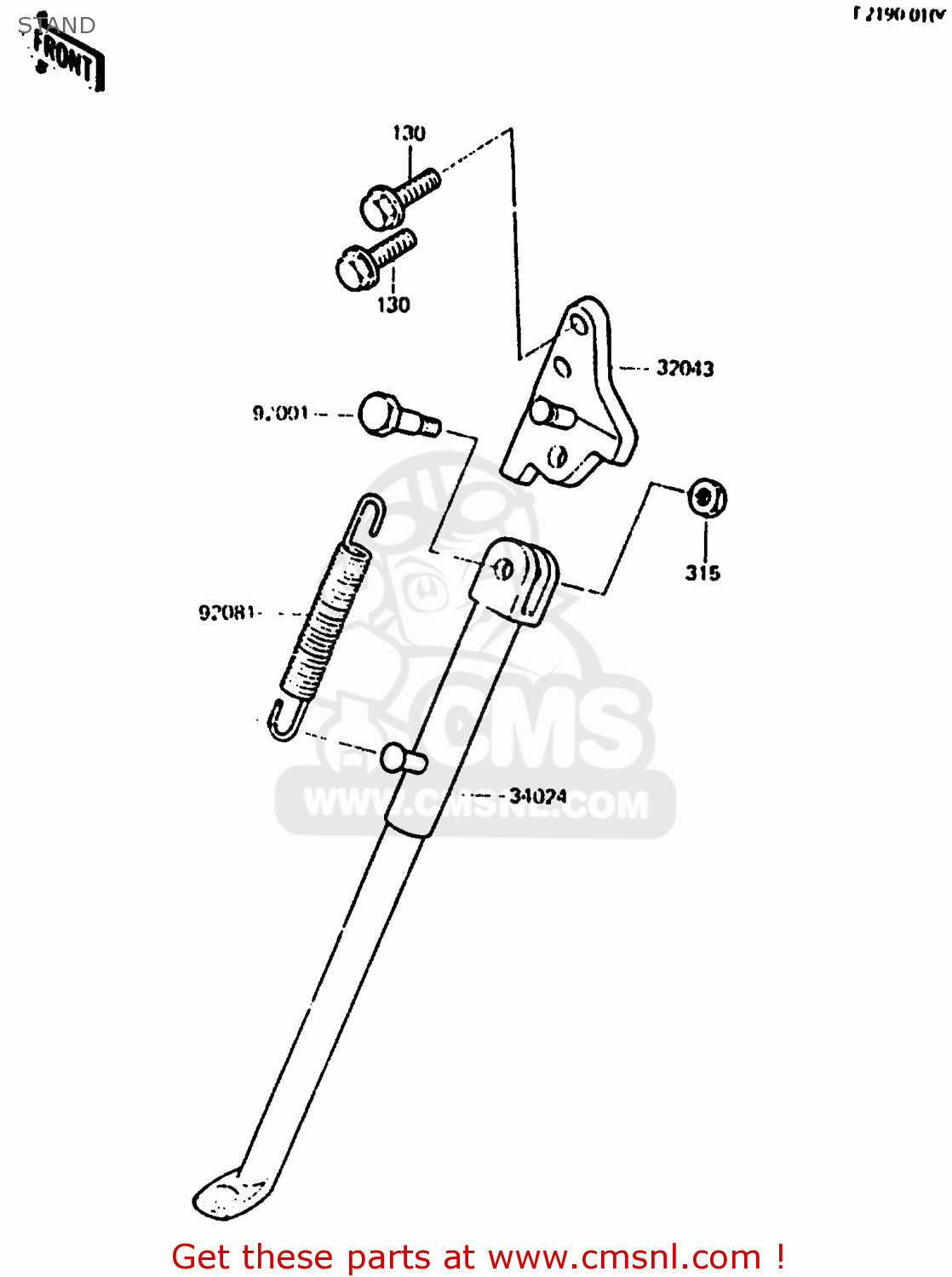 STAND KX500-B2 1986 EUROPE UK AL
