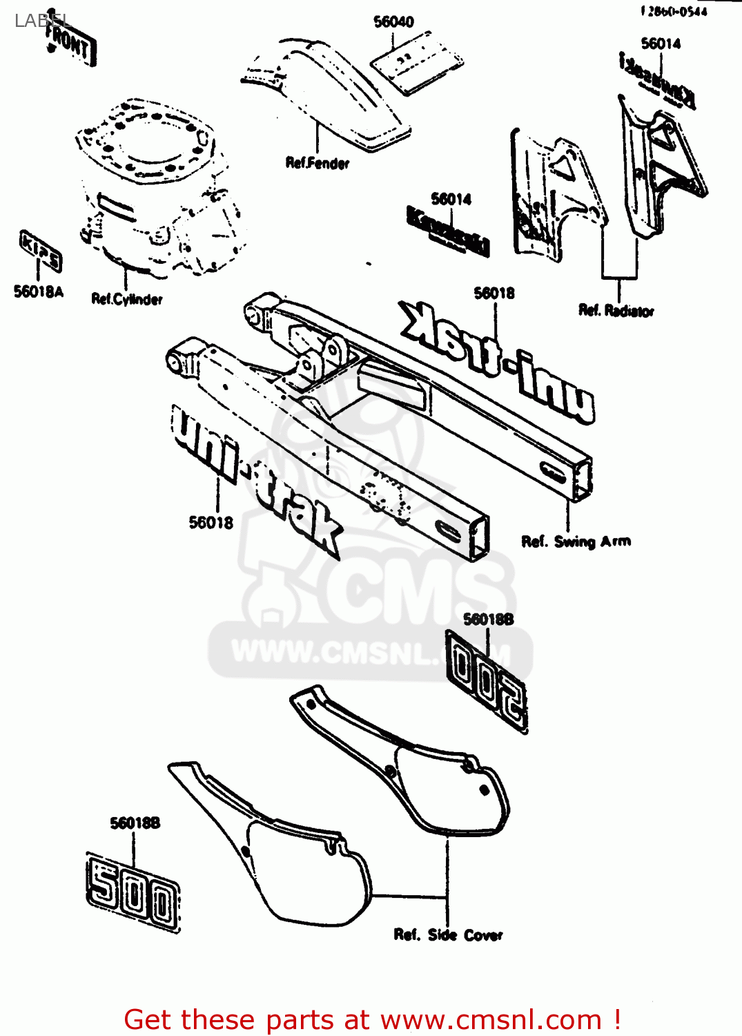 LABEL KX500-B2 1986 EUROPE UK AL