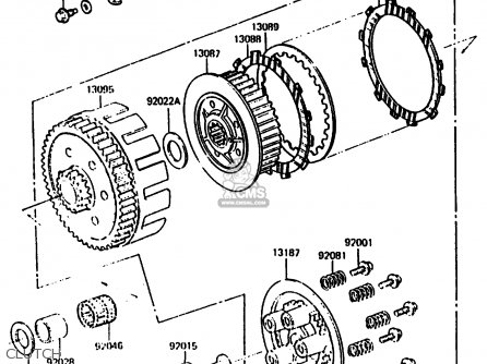 CLUTCH - KX500-B2 1986 EUROPE UK AL