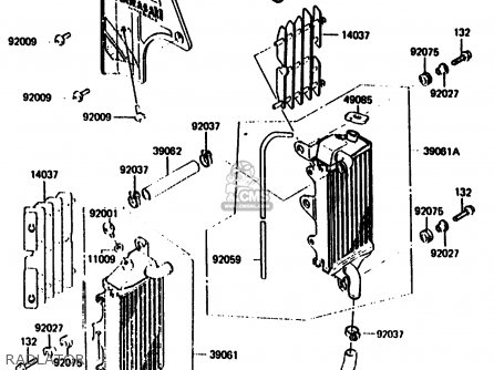 RADLATOR - KX500-B2 1986 EUROPE UK AL