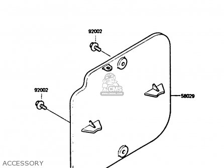 ACCESSORY - KX500-B2 1986 EUROPE UK AL