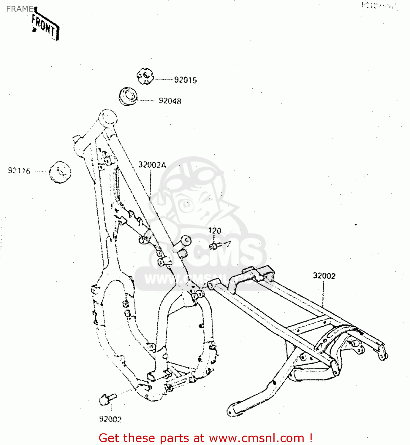 FRAME KX500-C1 1987 EUROPE UK AL