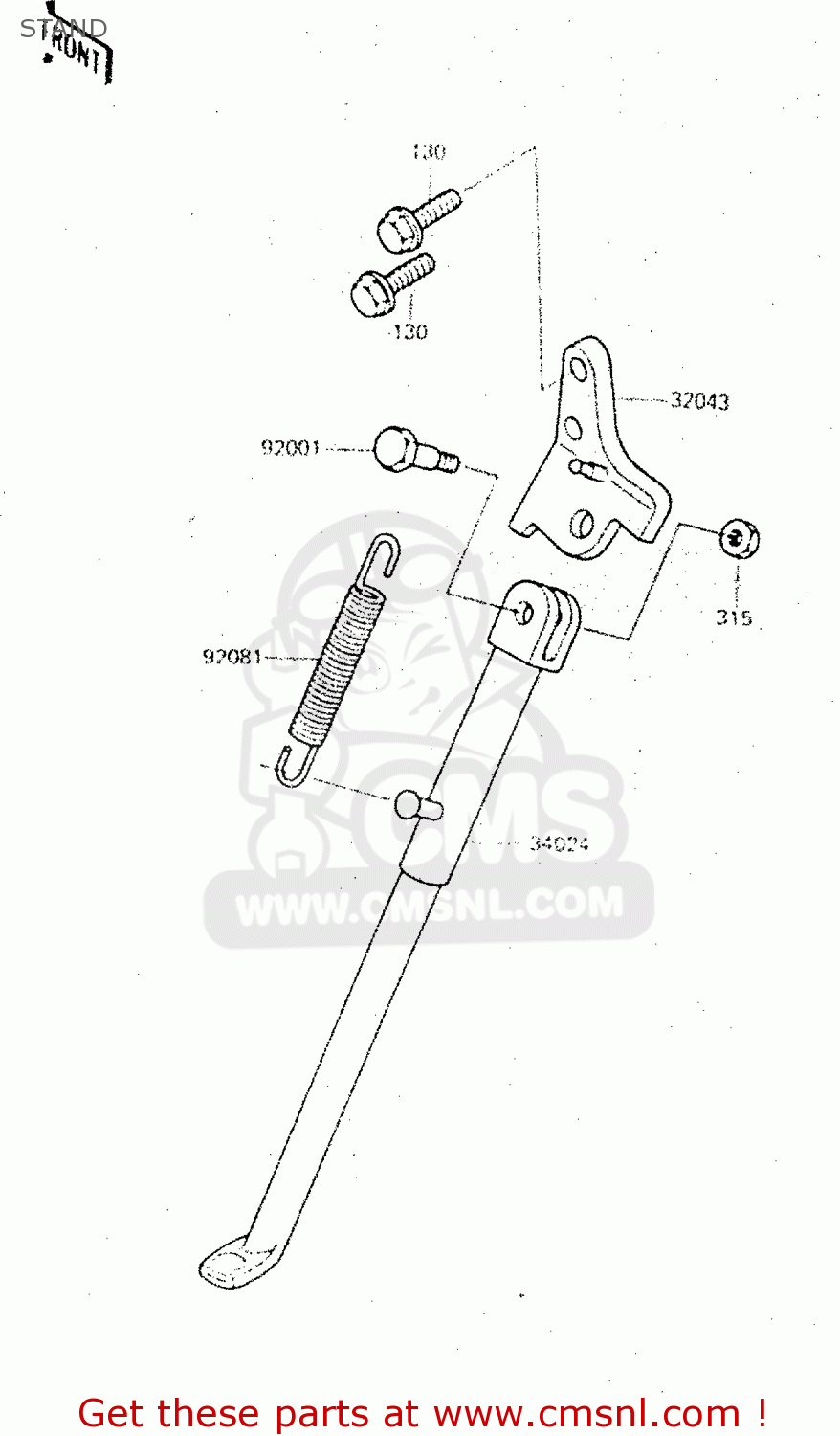 STAND KX500-C1 1987 EUROPE UK AL