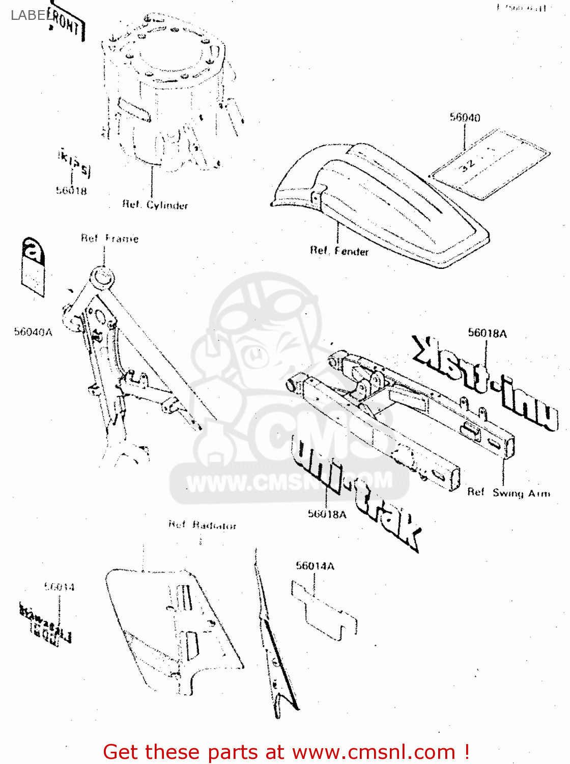 LABEL KX500-C1 1987 EUROPE UK AL