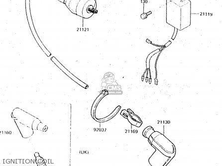 IGNITION COIL - KX500-C1 1987 EUROPE UK AL