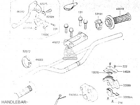 HANDLEBAR - KX500-C1 1987 EUROPE UK AL