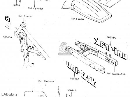 LABEL - KX500-C1 1987 EUROPE UK AL