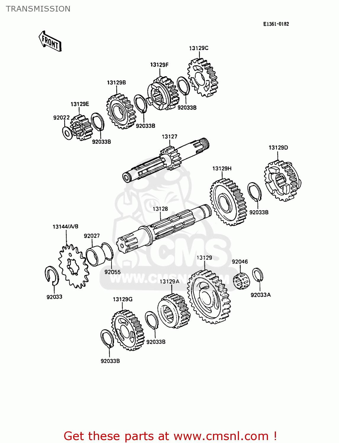 TRANSMISSION KX500-D1 1988 EUROPE UK AL