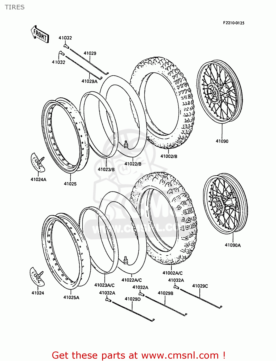 TIRES KX500-D1 1988 EUROPE UK AL