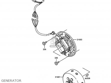 GENERATOR - KX500-D1 1988 EUROPE UK AL