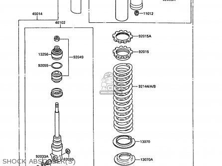 SHOCK ABSORBER(S) - KX500-D1 1988 EUROPE UK AL