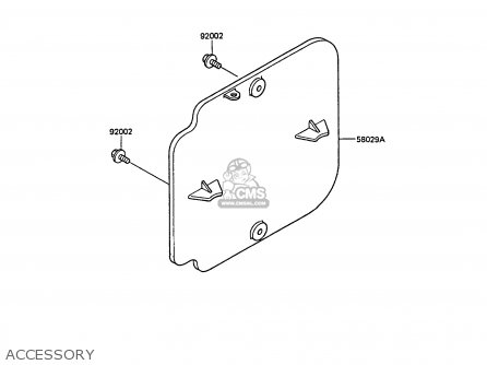 ACCESSORY - KX500-D1 1988 EUROPE UK AL