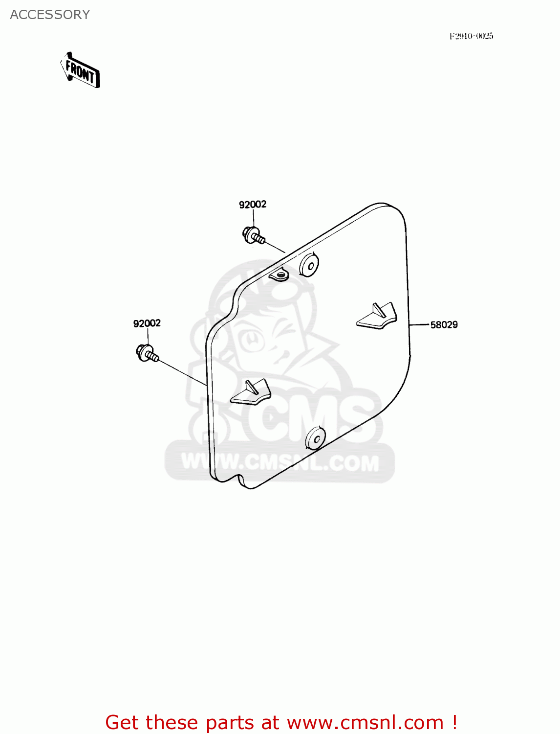 ACCESSORY KX500-D1 1988 USA CANADA