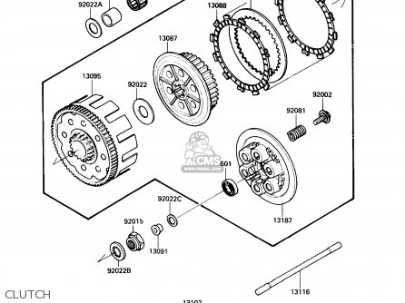 CLUTCH - KX500-D1 1988 USA CANADA