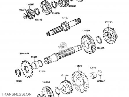 TRANSMISSION - KX500-D1 1988 USA CANADA