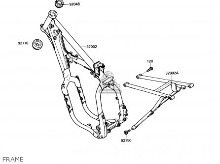 FRAME - KX500-D1 1988 USA CANADA