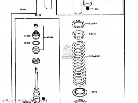 SHOCK ABSORBER(S) - KX500-D1 1988 USA CANADA