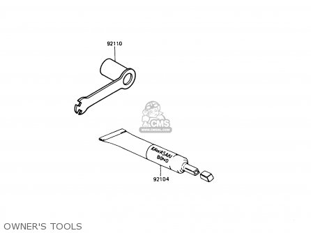 OWNER'S TOOLS - KX500-D1 1988 USA CANADA