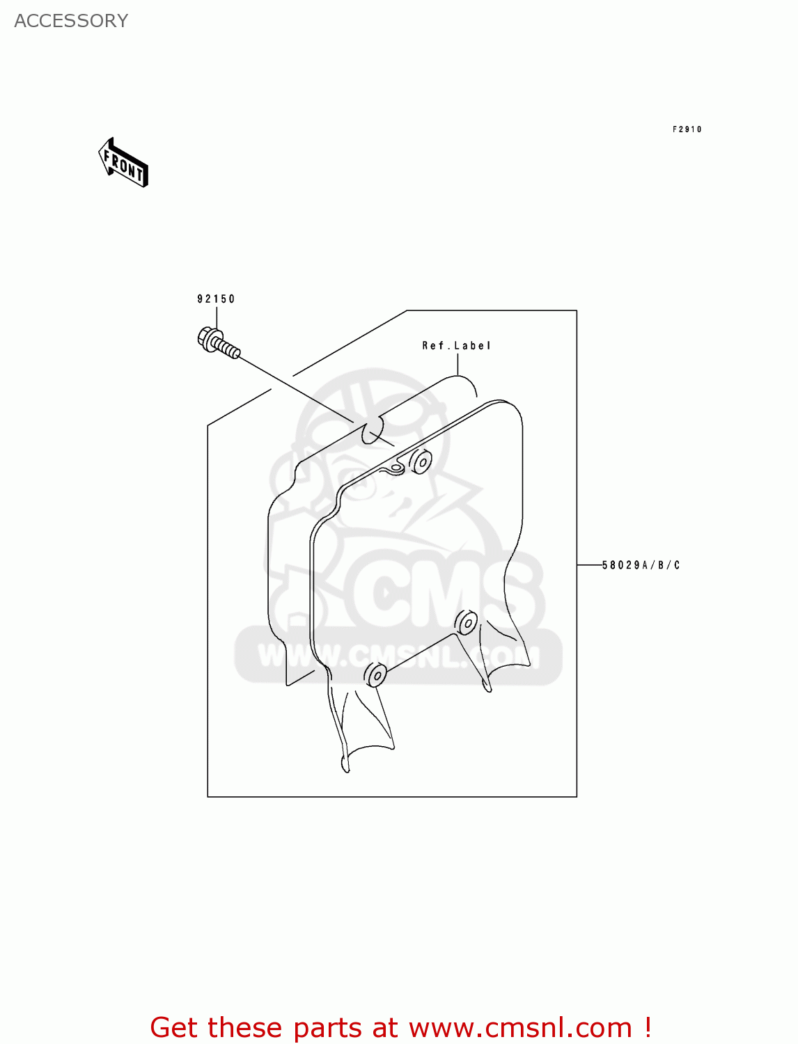ACCESSORY KX500-E1 1989 EUROPE UK AL