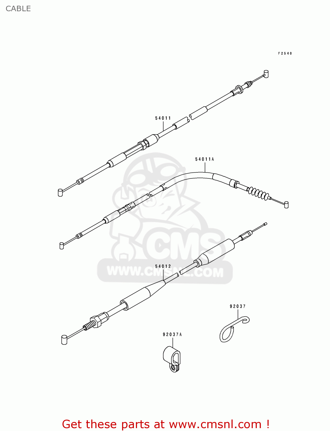 CABLE KX500-E1 1989 USA CANADA
