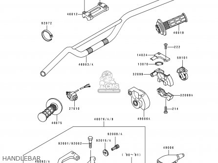HANDLEBAR - KX500-E1 1989 USA CANADA