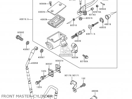 FRONT MASTER CYLINDER - KX500-E10 1998 EUROPE AS