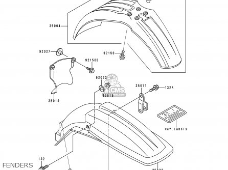 FENDERS - KX500-E11 1999 EUROPE AS