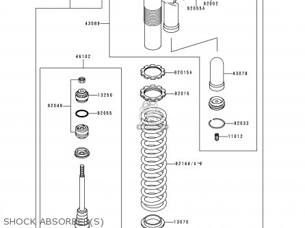 SHOCK ABSORBER(S) - KX500-E11 1999 EUROPE AS
