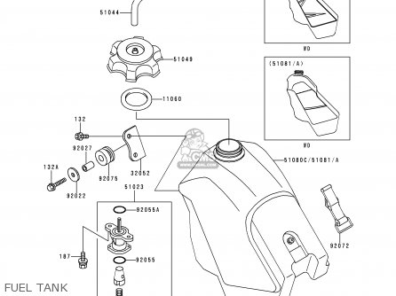 FUEL TANK - KX500-E12 2000 USA CANADA