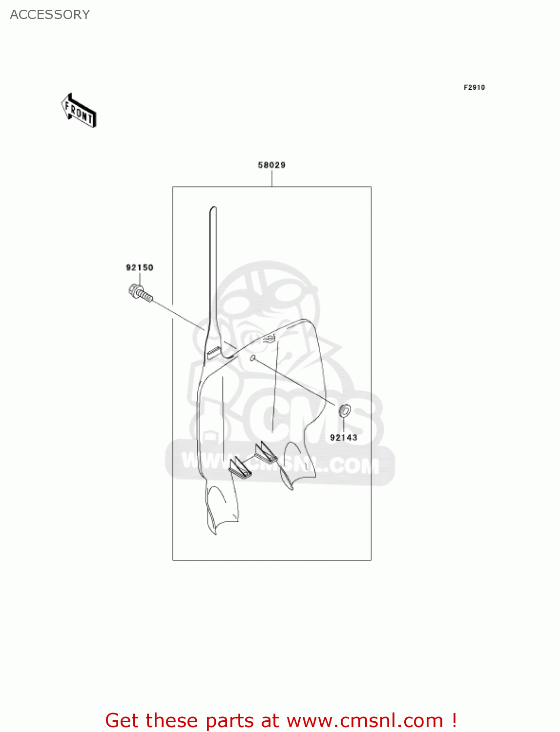 ACCESSORY KX500-E13 KX500 2001 USA CANADA