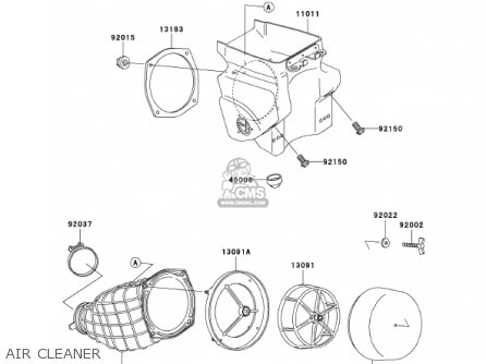 AIR CLEANER - KX500-E13 KX500 2001 USA CANADA